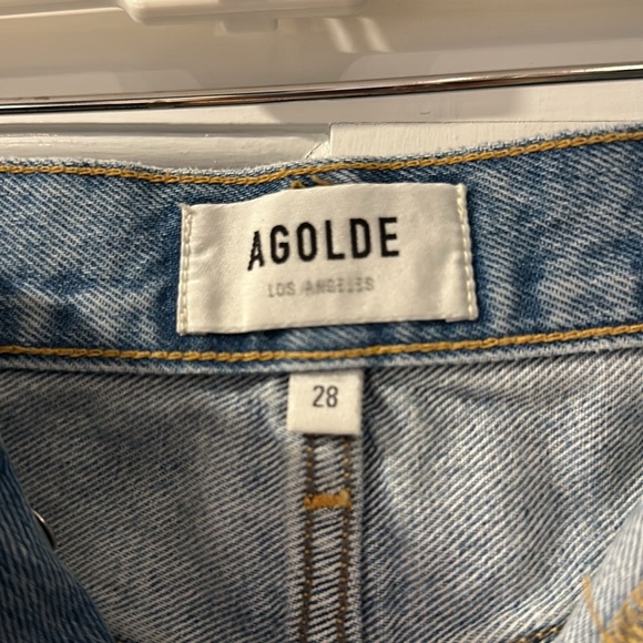 AGOLDE  Parker Cutoff Shorts (color Swapmeet), size 28 - Picture 4 of 4